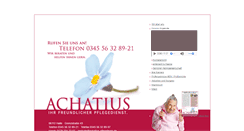 Desktop Screenshot of achatius-pflegeteam.de