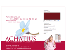 Tablet Screenshot of achatius-pflegeteam.de